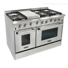 Cuisinière autoportante commerciale résistante de 48 po